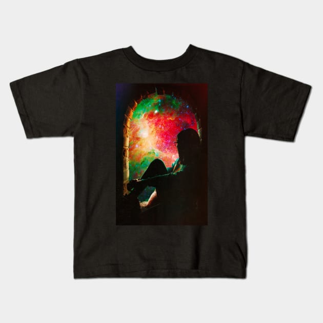 Contemplating Life Kids T-Shirt by SeamlessOo